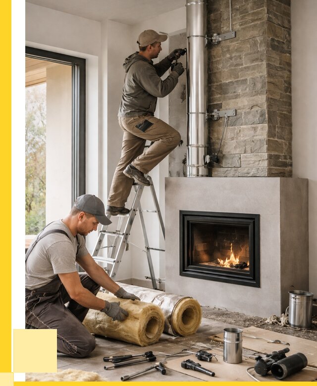 Монтаж дымоходов для каминов в Сестрорецке от 15374 р. ЭриданСст