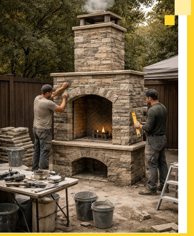 Проектирование и установка уличных каминов в Сестрорецке