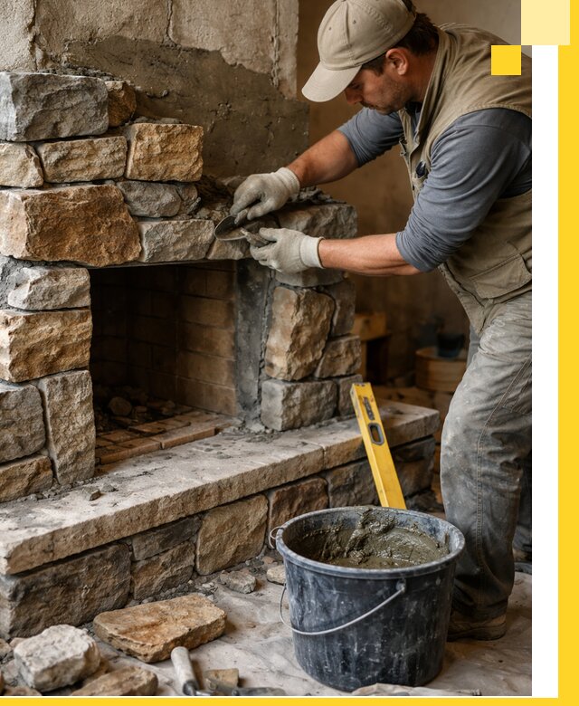 Изготовление и установка каменных каминов под ключ в Сестрорецке