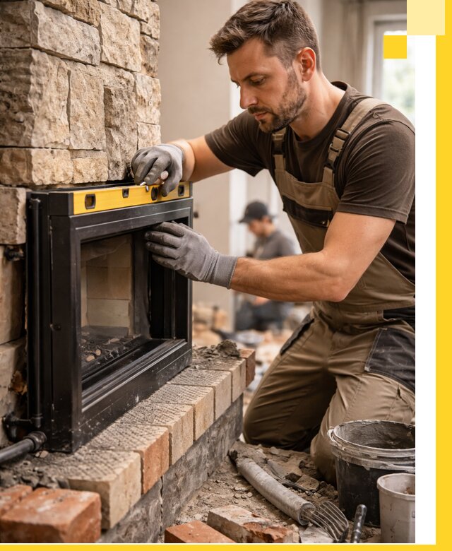 Дровяные камины под ключ в Сестрорецке: монтаж, обустройство