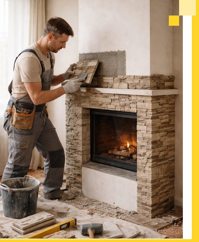 Изготовление и монтаж каминов для дома под ключ в Сестрорецке