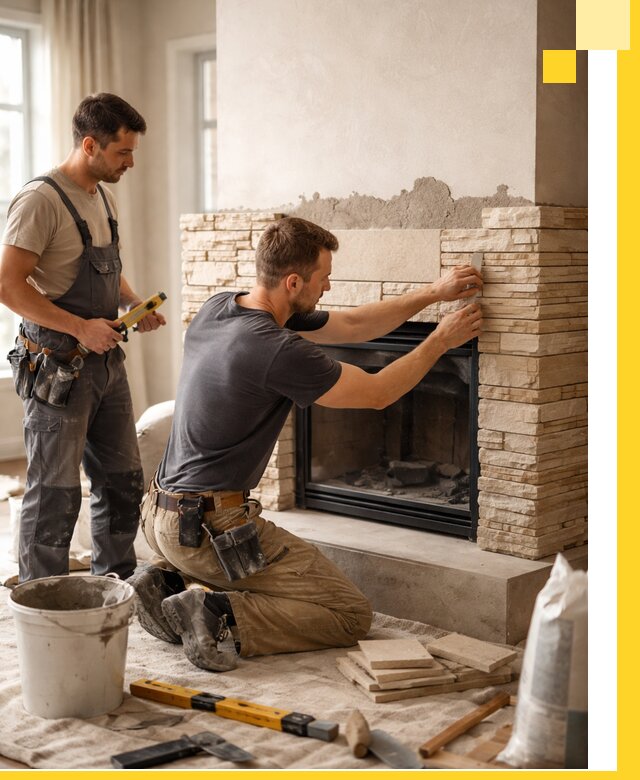 Установка и монтаж каминов для загородного дома в Сестрорецке