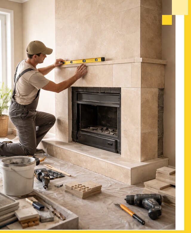 Установка и монтаж каминов в частном доме под ключ в Сестрорецке