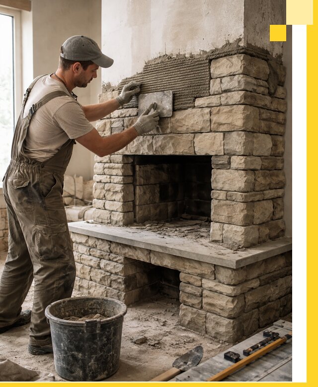 Строительство каминов под ключ в Сестрорецке от проектирования до монтажа