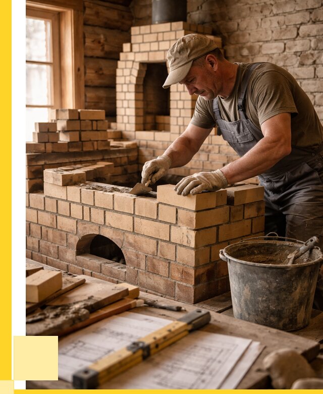 Кладка печей из кирпича в Сестрорецке цены от 30747 р. - ЭриданСст