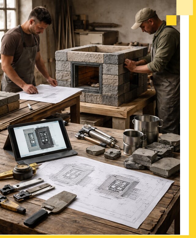 Разработка проектов печей с согласованием и монтажом в Сестрорецке