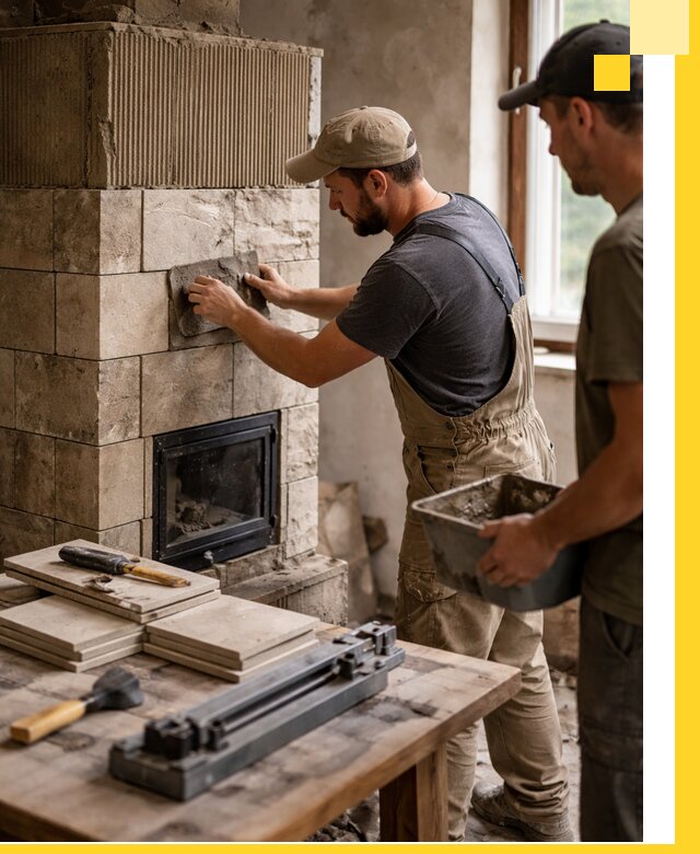 Профессиональная облицовка печей в Сестрорецке: керамика и камень