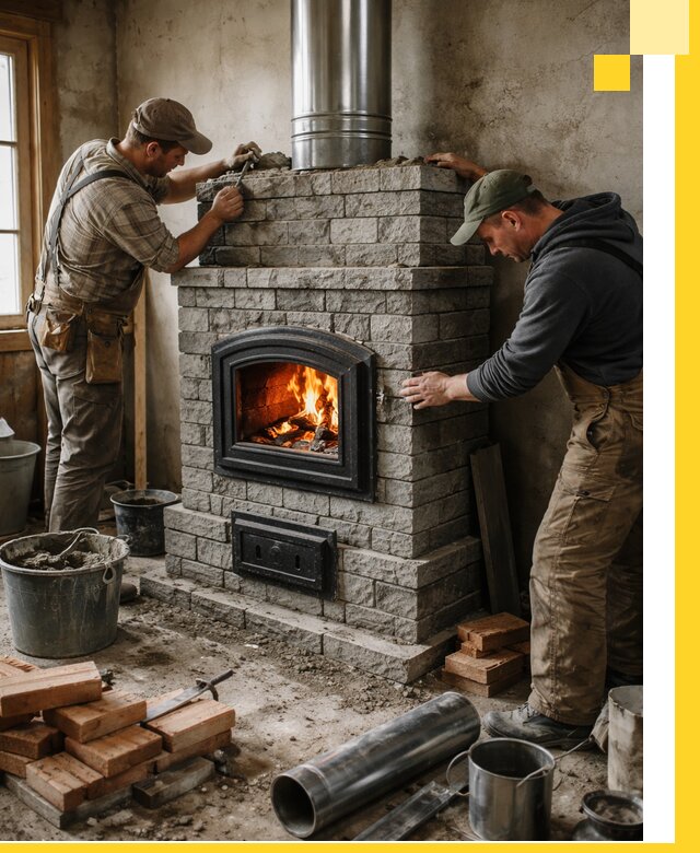 Производство, поставка и монтаж дровяных печей в Сестрорецке