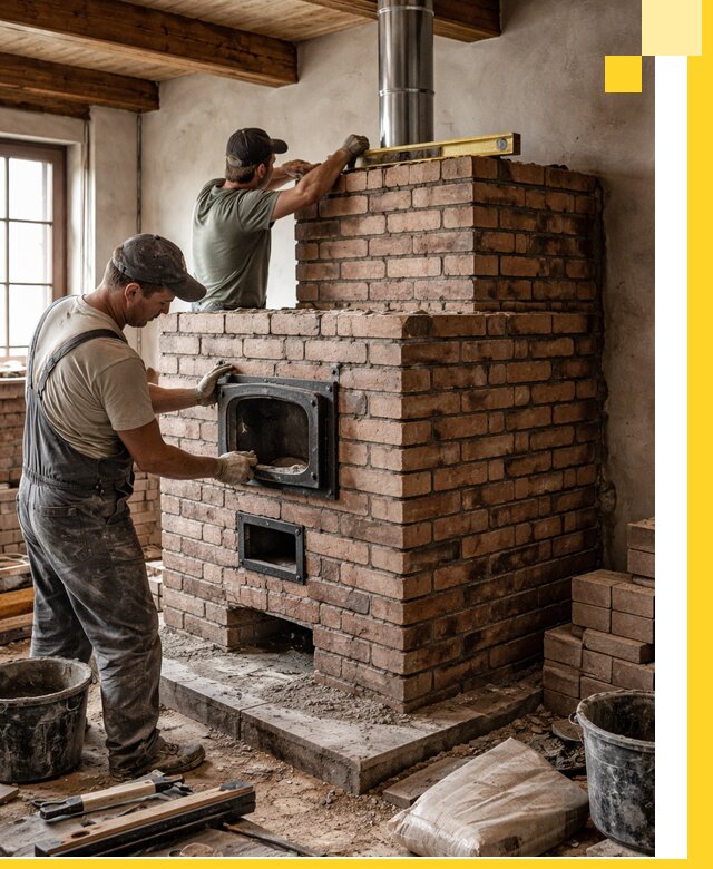 Печи для загородного дома под ключ в Сестрорецке — монтаж и сервис