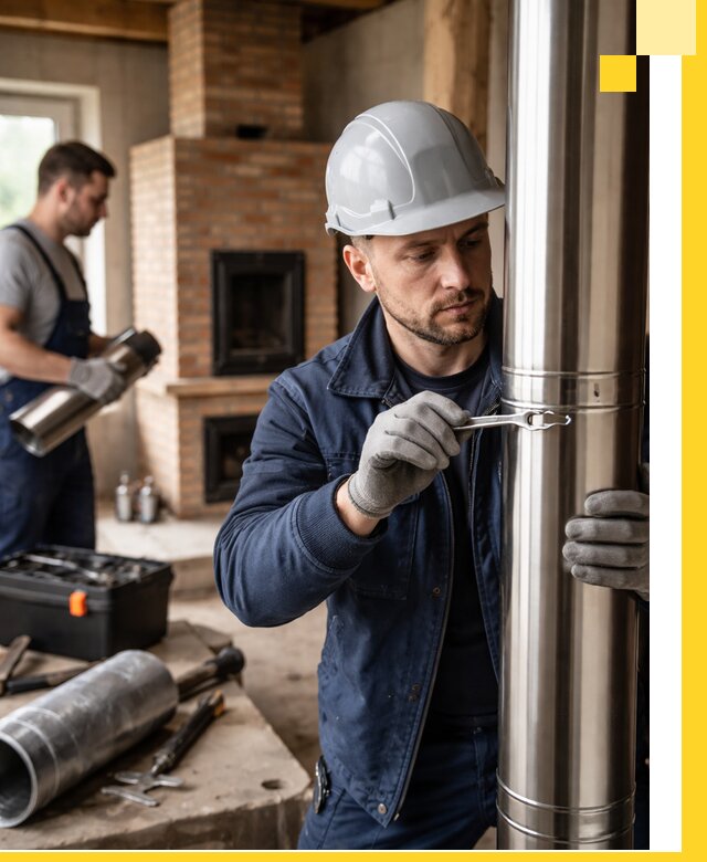 Профессиональный монтаж дымоходов для печей в Сестрорецке