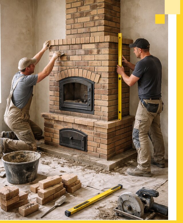 Продажа и установка печей и каминов для дома под ключ в Сестрорецке