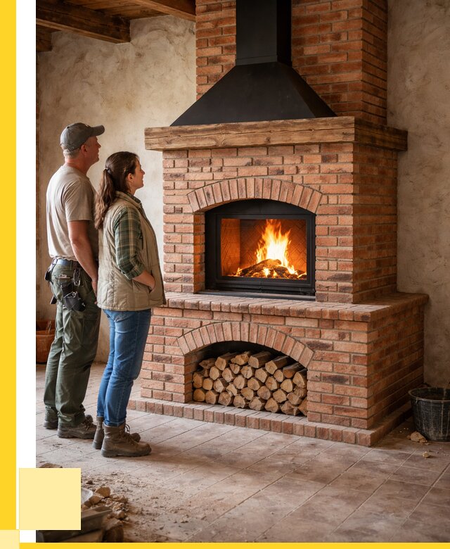 Печи камины из кирпича в Сестрорецке от 122988 р. | ЭриданСст