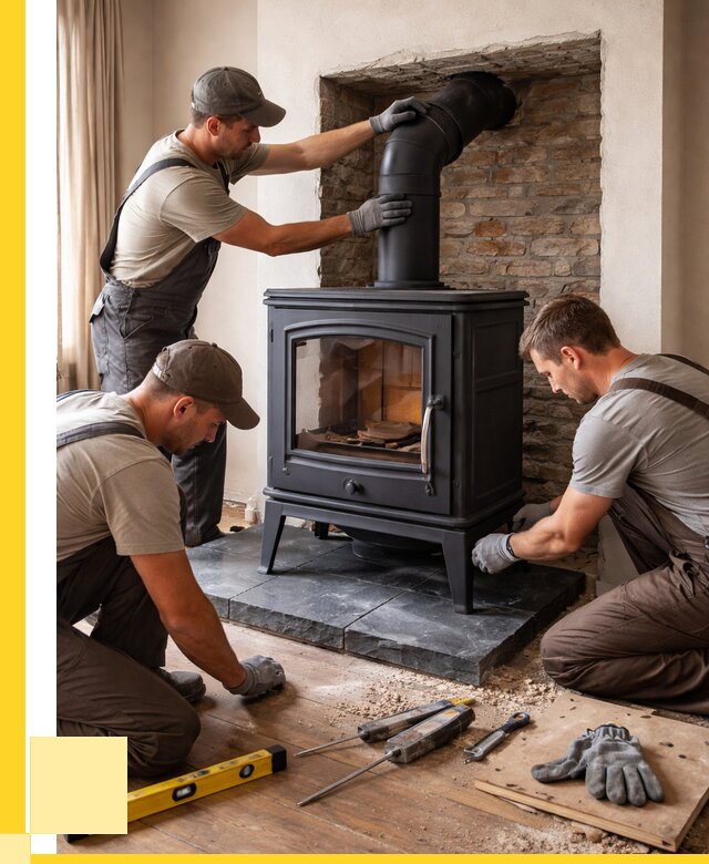 Монтаж печи камина в частном доме в Сестрорецке от 25623 р. | ЭриданСст