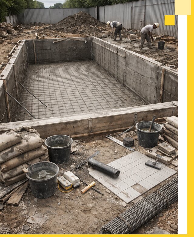 Строительство бассейнов под ключ в Сестрорецке, дизайн и монтаж