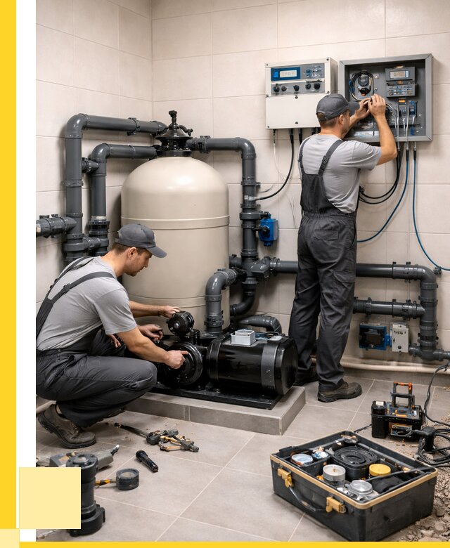 Монтаж оборудования для бассейнов в Сестрорецке от 40996 р. | ЭриданСст