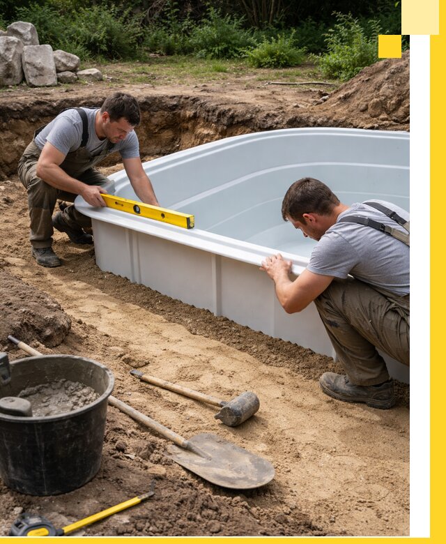 Производство и установка пластиковых бассейнов в Сестрорецке под ключ