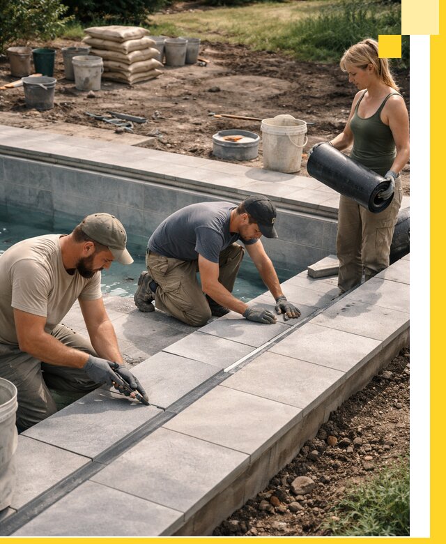 Строительство и монтаж уличных бассейнов под ключ в Сестрорецке