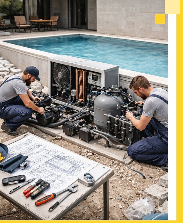 Проектирование и монтаж бассейнов с подогревом в Сестрорецке