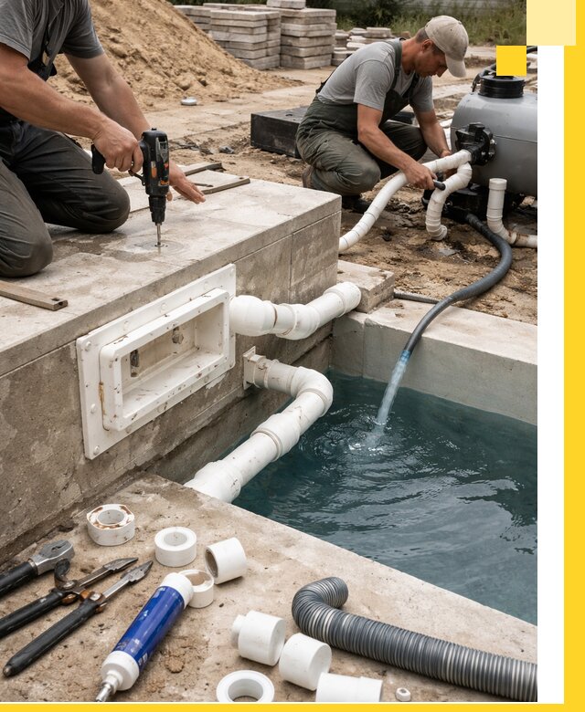 Строительство скиммерных бассейнов под ключ в Сестрорецке