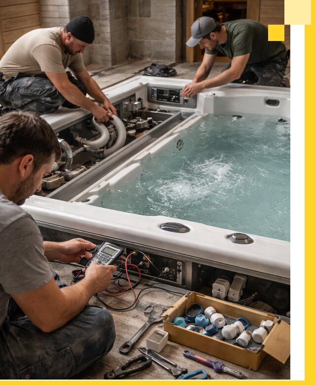 Гидромассажные бассейны под ключ в Сестрорецке, дизайн и монтаж