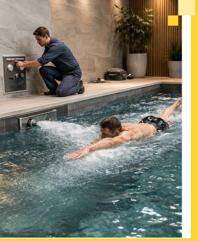 Проектирование и монтаж бассейнов с противотоком в Сестрорецке