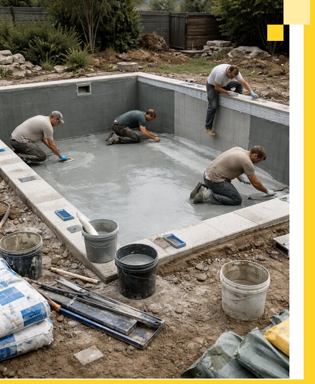 Изготовление и монтаж чаши бассейна под ключ в Сестрорецке