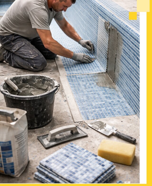 Укладка и ремонт мозаики для бассейнов под ключ в Сестрорецке