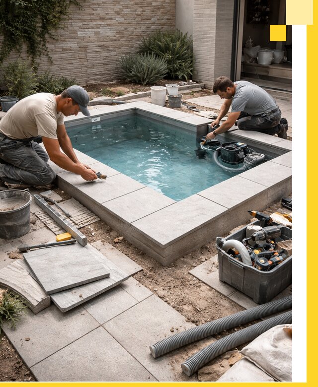 Мини бассейны под ключ в Сестрорецке, дизайн и установка