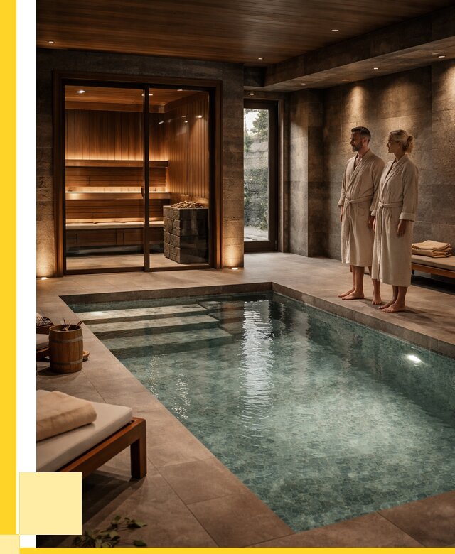 Сауна с большим бассейном в Сестрорецке от 1229880 р. ЭриданСст