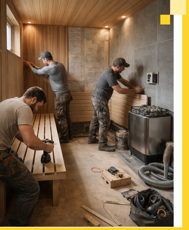 Сауны под ключ в Сестрорецке, проектирование, строительство, отделка