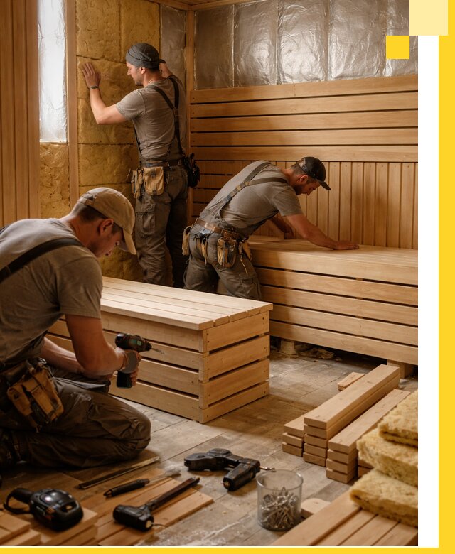 Профессиональное строительство саун под ключ в Сестрорецке