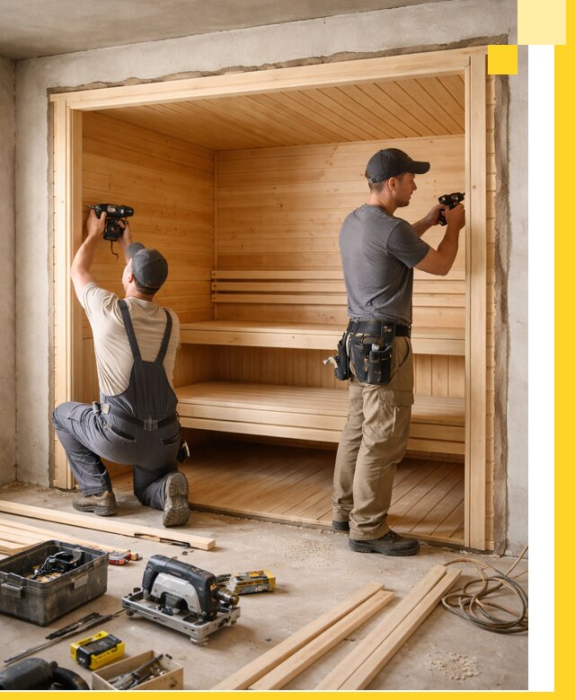 Монтаж саун под ключ в Сестрорецке — проектирование и установка