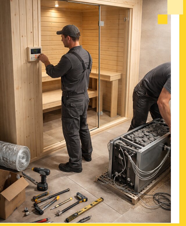 Поставка, установка и монтаж электрических саун в Сестрорецке