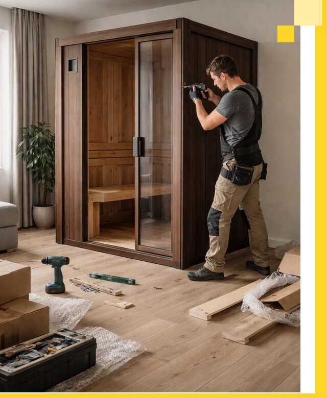 Установка и производство мини саун под ключ в Сестрорецке