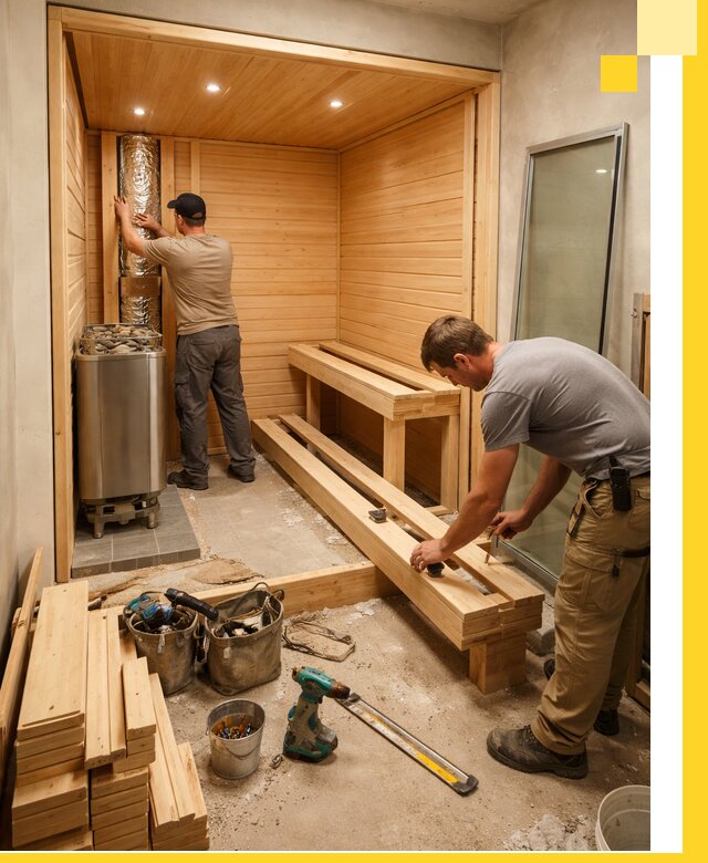 Проектирование и установка домашних саун под ключ в Сестрорецке