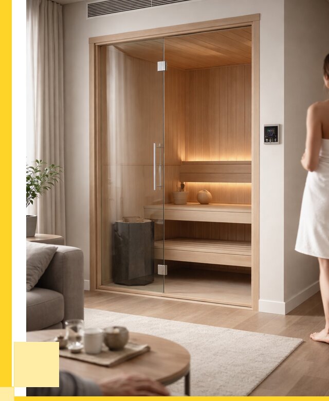 Сауна в квартире под ключ в Сестрорецке от 122988 р. ЭриданСст