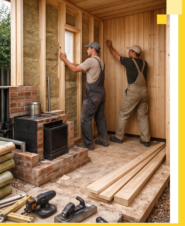 Строительство и установка дачных саун под ключ в Сестрорецке