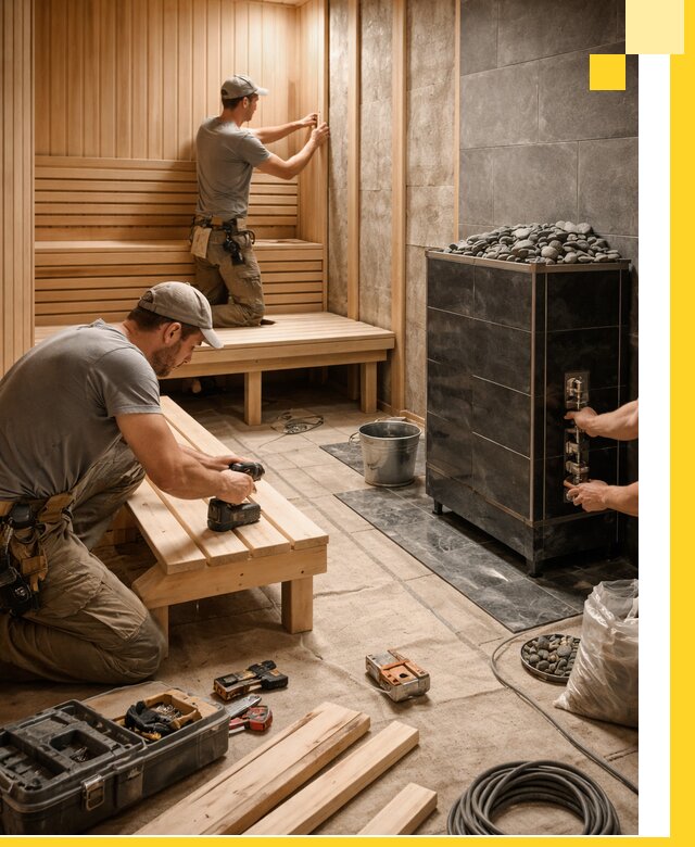 Дизайн и строительство интерьерных саун под ключ в Сестрорецке