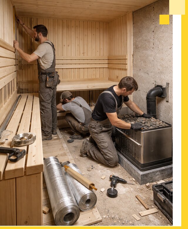 Индивидуальные сауны на заказ в Сестрорецке под ключ, проект и монтаж