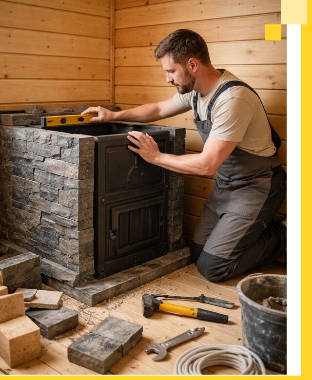 Производство и установка печей для саун под ключ в Сестрорецке