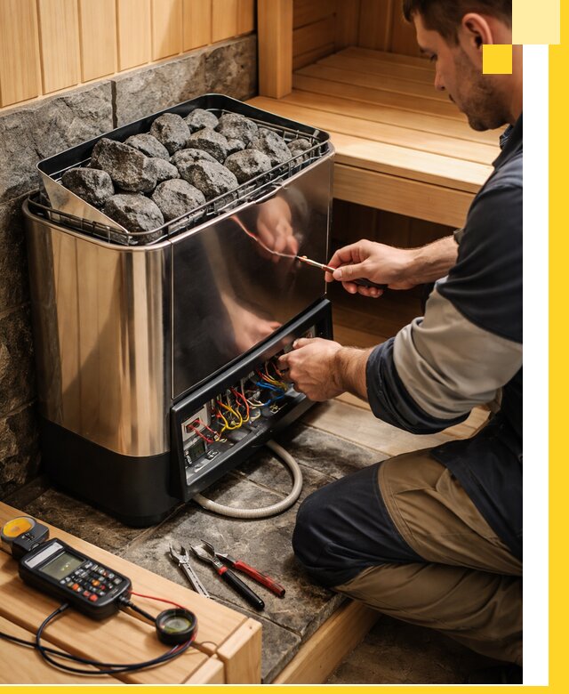 Продажа и установка электрокаменок для саун в Сестрорецке