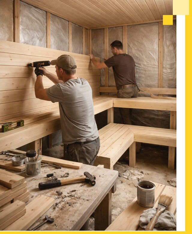 Профессиональная отделка бань и саун под ключ в Сестрорецке