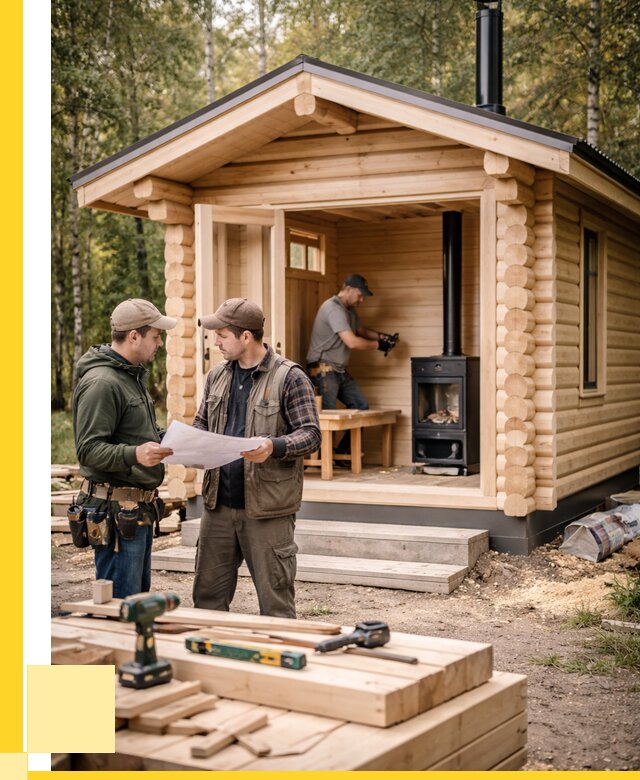 Монтаж бань под ключ в Сестрорецке — от 204980 р. | ЭриданСст