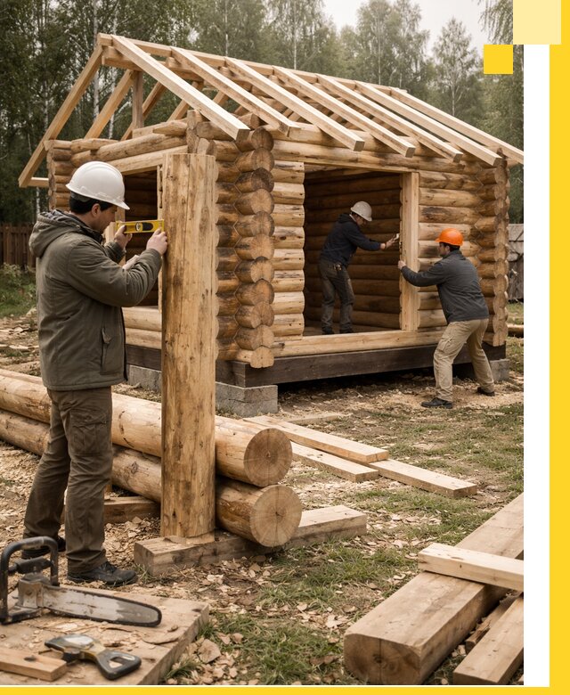 Строительство бань для дачи под ключ в Сестрорецке с доставкой и монтажом