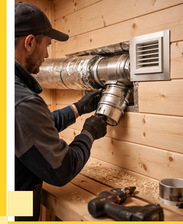 Монтаж вентиляции бани в Сестрорецке от 12299 р. | ЭриданСст