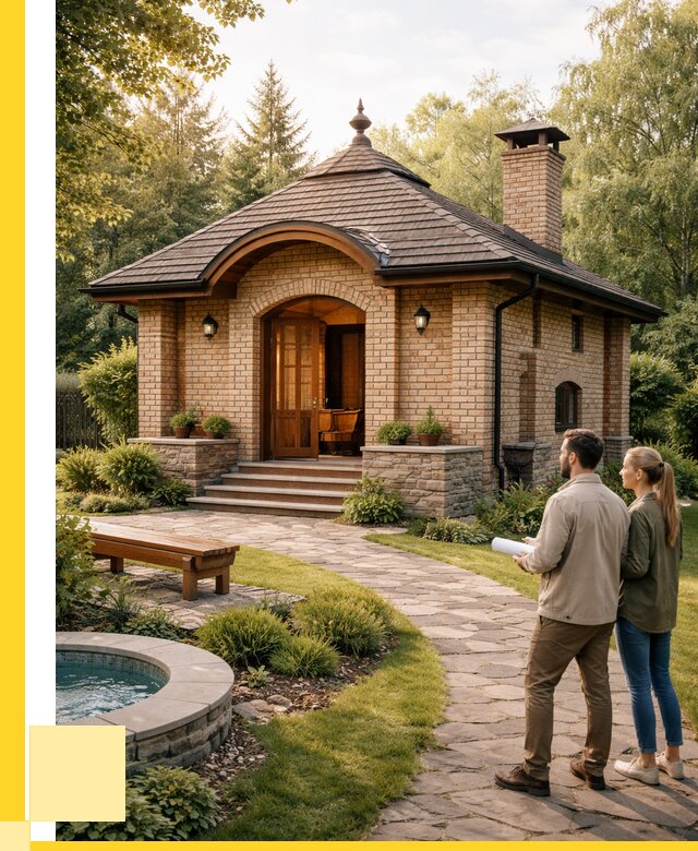 Проект кирпичной бани в Сестрорецке от 30747 р. | ЭриданСст