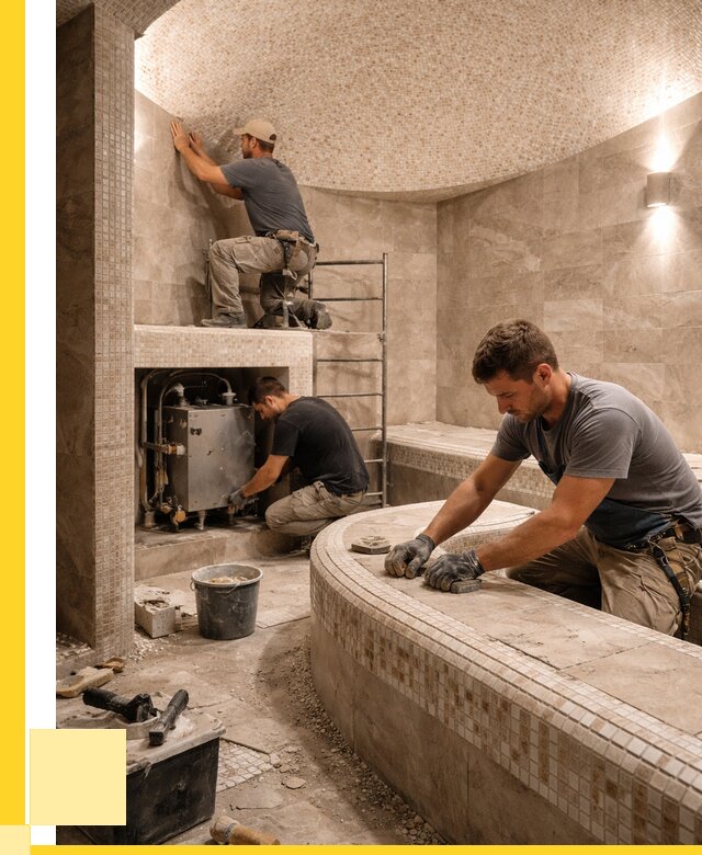 Монтаж хамамов под ключ в Сестрорецке от 256225 р. ЭриданСст