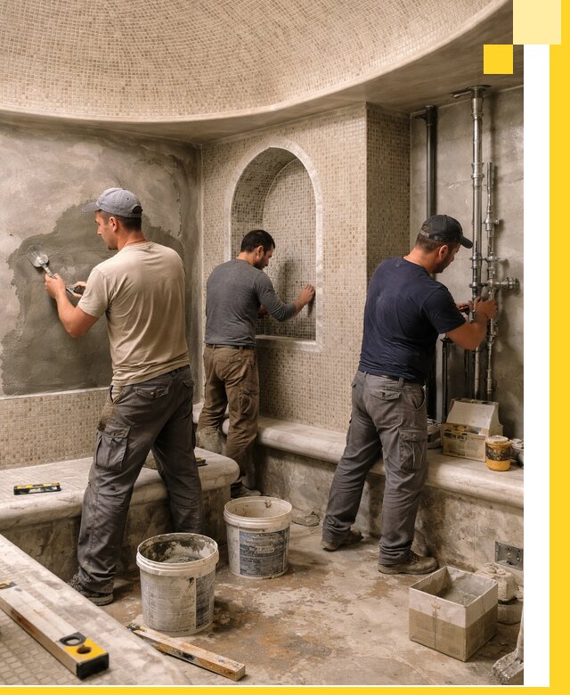 Профессиональный монтаж хамамов под ключ в Сестрорецке с гарантией