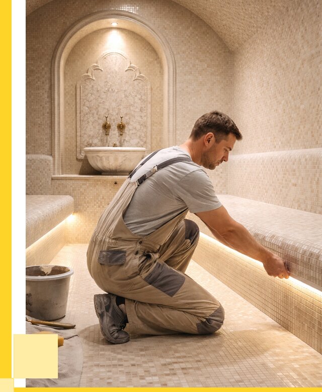 Отделка хамамов под ключ в Сестрорецке от 5637 р. | ЭриданСст