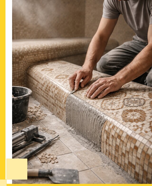 Плитка для хамама под ключ в Сестрорецке от 3587 р. | ЭриданСст